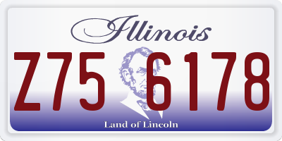 IL license plate Z756178