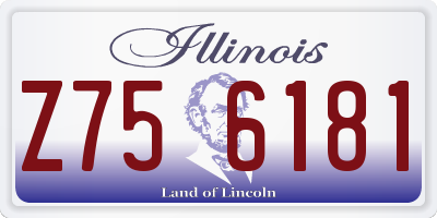IL license plate Z756181