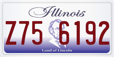 IL license plate Z756192