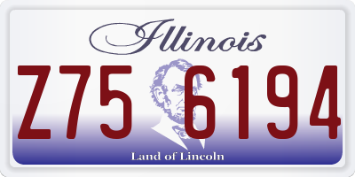 IL license plate Z756194