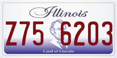 IL license plate Z756203
