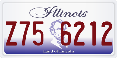 IL license plate Z756212