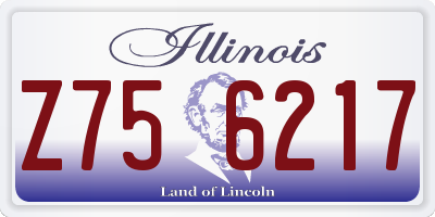 IL license plate Z756217