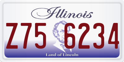 IL license plate Z756234