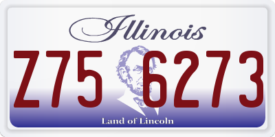 IL license plate Z756273