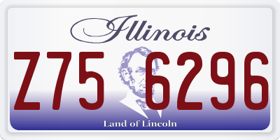 IL license plate Z756296