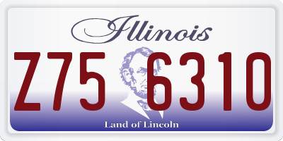 IL license plate Z756310