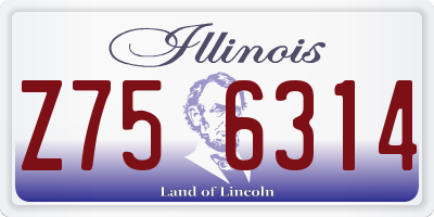 IL license plate Z756314