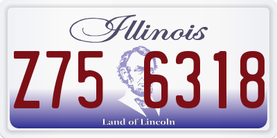 IL license plate Z756318