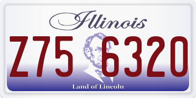 IL license plate Z756320
