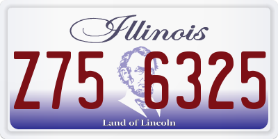 IL license plate Z756325
