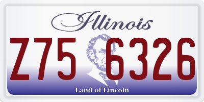 IL license plate Z756326