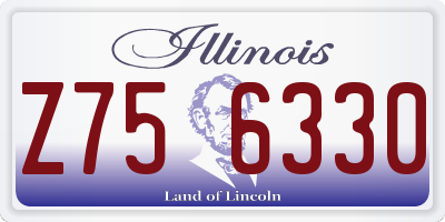 IL license plate Z756330