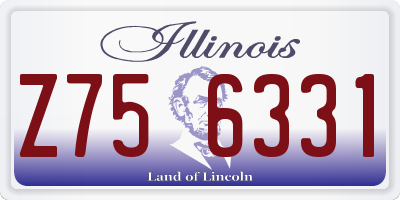 IL license plate Z756331