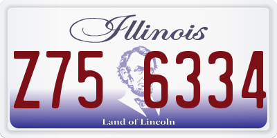 IL license plate Z756334