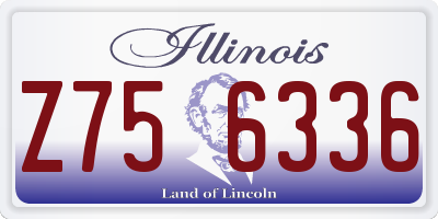 IL license plate Z756336