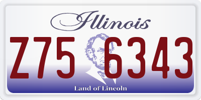 IL license plate Z756343