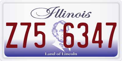 IL license plate Z756347