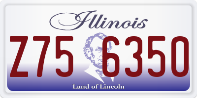 IL license plate Z756350