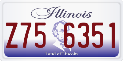 IL license plate Z756351