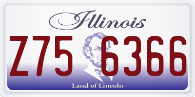IL license plate Z756366