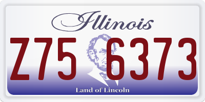 IL license plate Z756373