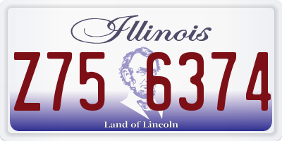 IL license plate Z756374