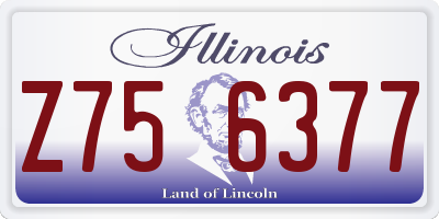 IL license plate Z756377