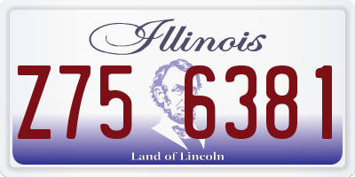IL license plate Z756381