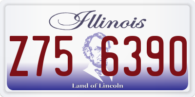 IL license plate Z756390
