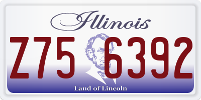IL license plate Z756392