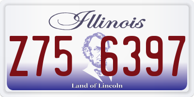 IL license plate Z756397