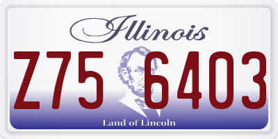 IL license plate Z756403