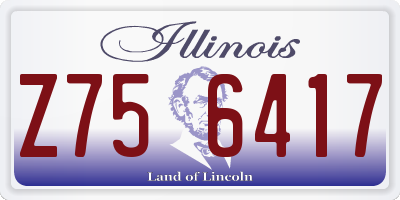 IL license plate Z756417