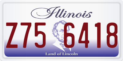 IL license plate Z756418
