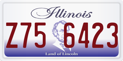 IL license plate Z756423