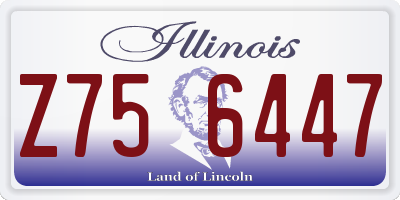 IL license plate Z756447