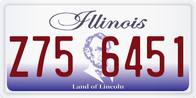 IL license plate Z756451