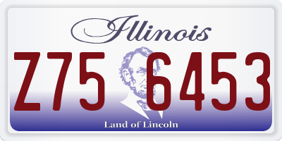 IL license plate Z756453