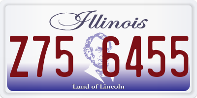 IL license plate Z756455
