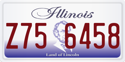 IL license plate Z756458