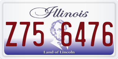 IL license plate Z756476