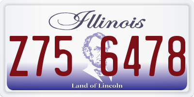 IL license plate Z756478