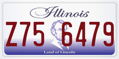 IL license plate Z756479