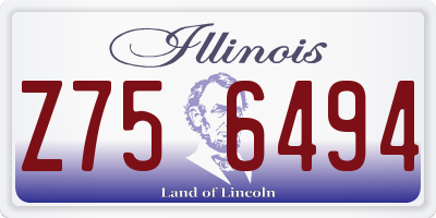IL license plate Z756494