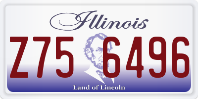 IL license plate Z756496