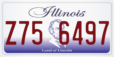 IL license plate Z756497