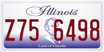 IL license plate Z756498
