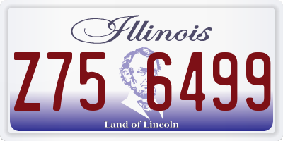 IL license plate Z756499