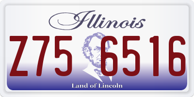 IL license plate Z756516